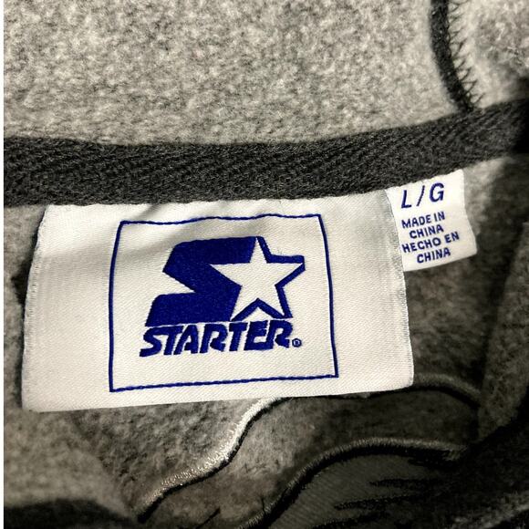 Starter G-111 NFL Hoodie Mens Large Green/Gray Philadelphia Eagles Patched Logo - Picture 7 of 15